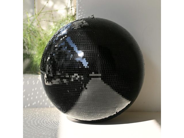 Yescom 24' Black Large Disco Ball Big Mirror Ball Hanging for Wedding Party DJ Club Black-Tie Gothic Modern Industrial Glam Techno Halloween Party