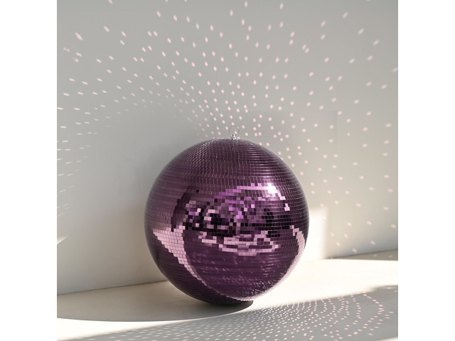 Yescom 16' Purple Large Disco Mirror Ball Hanging for Prom Party Decoration Bridal Shower Mardi Gras Floats Bar Masquerade Royal Theme