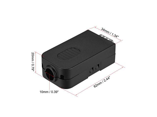 D-sub DB15 Breakout Board Connector with Case 15 Pin 3-row Male Port Solderless Terminal Block Adapter with Thumb Screws