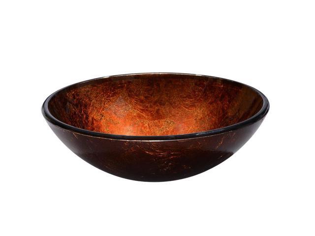 Modern Bathroom Round Artistic Tempered Glass Vessel Vanity Sink Bowl Basin Spa