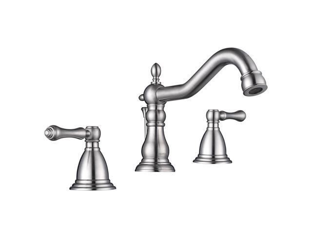 Photos - Other sanitary accessories YescomUSA Aquaterior® 3 Hole Bathroom Faucet Double Handle Mixer Sink Taps w/ Drain 