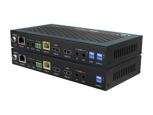 BZBGEAR 8K 60fps (4K@120) HDMI Extender with IR/eARC/ARC/PoC/RS-232/Ethernet/USB and Audio Embedding/De-embedding up to 330ft