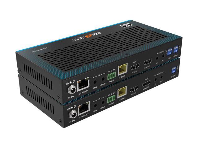 BZBGEAR 8K 60fps (4K@120) HDMI Extender with IR/eARC/ARC/PoC/RS-232/Ethernet/USB and Audio Embedding/De-embedding up to 330ft