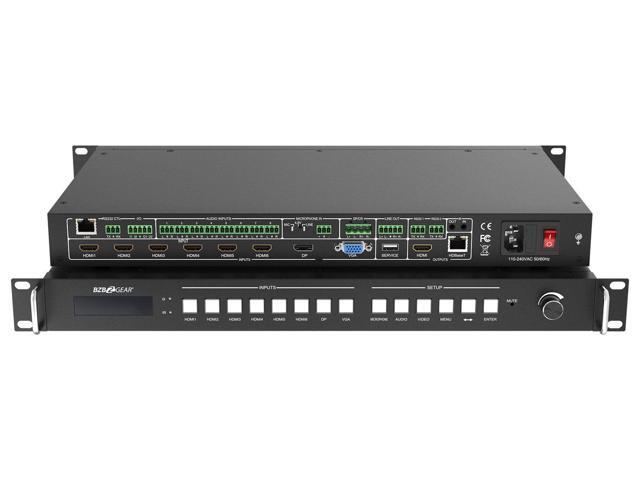 BZBGEAR 8x2 4K UHD Seamless Presentation Switcher with HDBaseT