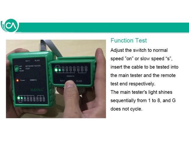 New Arrival EM867A RJ11 RJ45 Cat5 Cat6 Telephone Wire Tracker Tracer LAN Network Cable Tester Detector Line Finder