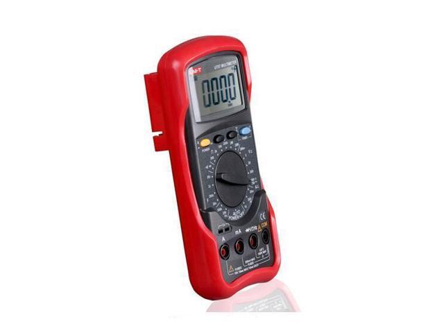 UNI-T UT51 Digital Multimeters DC AC Voltage Current Resistance Meter Tester LCD Backlight - RED