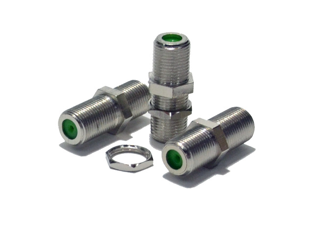 LOGICO 10 Pack F81 Barrel Connector 4GHz Coaxial Female to Female F type Adapter