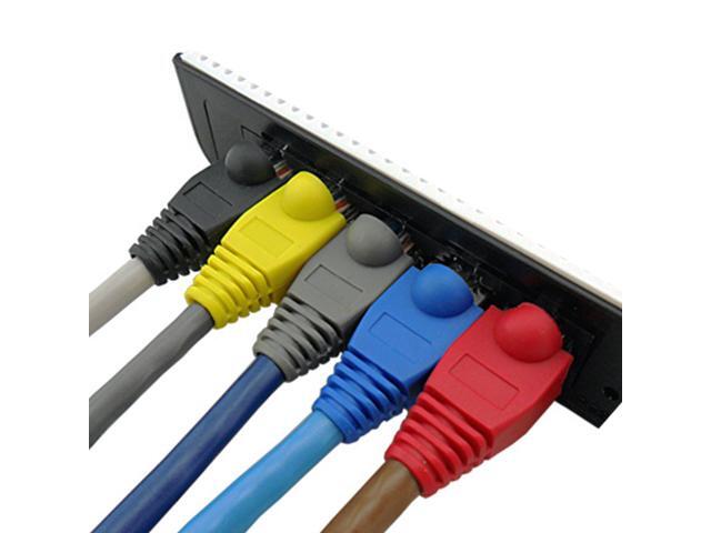 100 pcs Cat5e/Cat6/RJ45 Ethernet Cable Connector Strain Relief Boots Green - image 4