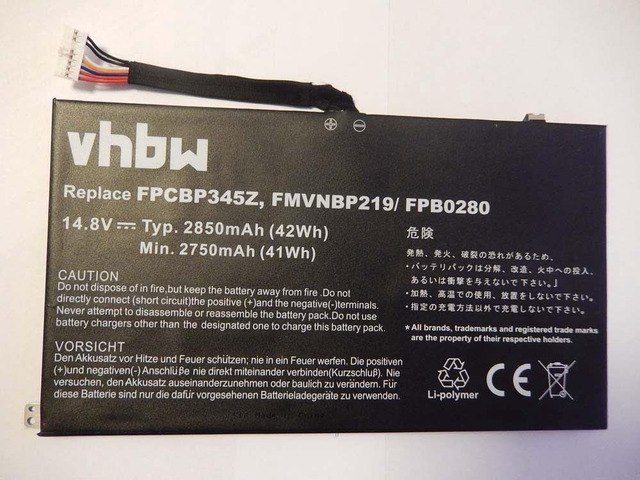 Genuine Battery for Fujitsu LifeBook UH572 FMVNBP219 FPB0280 FPCBP345Z