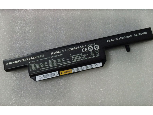 New 32.56Wh C5500BAT-4 Battery for Clevo C550S C5500 W240HU 6-87-C550S-4YF B4105