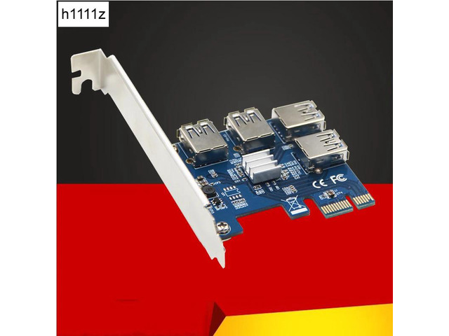 Riser Card PCI-E USB 3.0 PCIe Port Multiplier Card PCI express PCIe 1 to 4 PCI-E to PCI-E for BTC Miner Mining Machine Devices