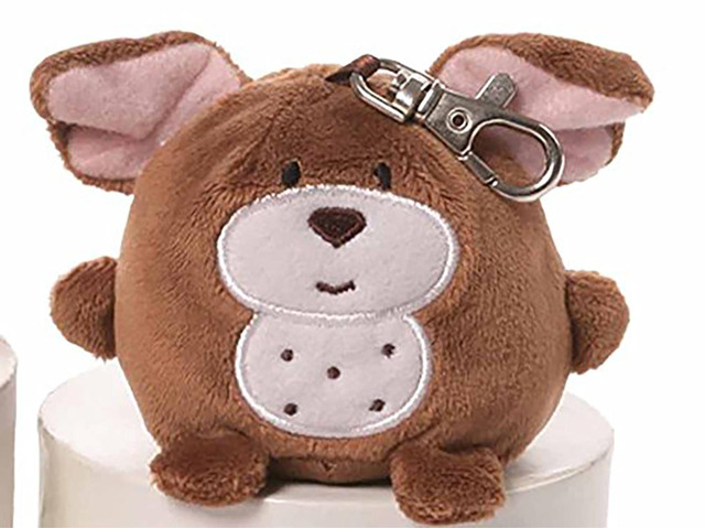 Gund Knuffles Backpack Brown Bunny Clip 3'