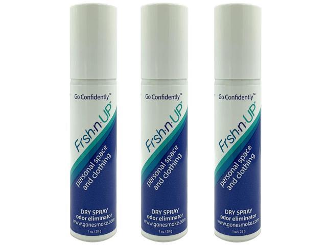 Frsh n Up Hair and Clothing Dry Spray Odor Eliminator (1 oz) 3 Pack