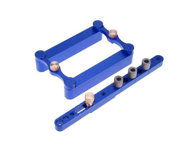 DIY Woodworking Round Wood Tenon Hole Drill Jig Carpenter Punching Locator Drilling Set Hole Puncher Set