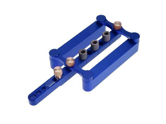 DIY Woodworking Round Wood Tenon Hole Drill Jig Carpenter Punching Locator Drilling Set Hole Puncher Set
