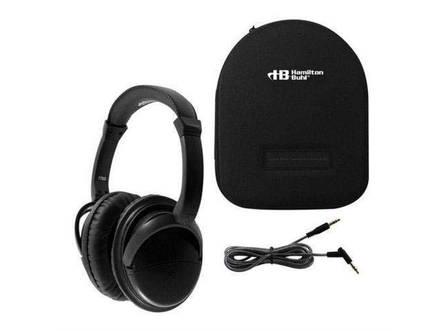 HamiltonBuhl NCHBC1 Deluxe Active Noise-Cancelling Headphones with Case