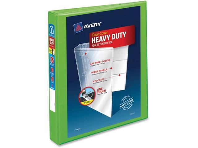 Avery Heavy-Duty View Binder w/Locking EZD Rings 1' Cap Chartreuse 79770