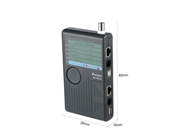 Pro'skit MT-7057N Handheld RJ45 RJ11 USB BNC Cable Sniffer-Remote Network Lan Cable Tester Ethernet Wire Line Tracker Detector Finder