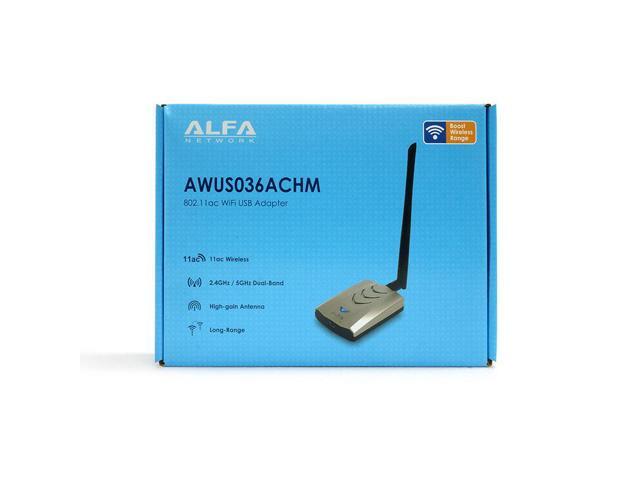 ALFA AWUS036ACHM 802.11ac Dual Band High Power Mediatek MT7610U WiFi USB Adapter
