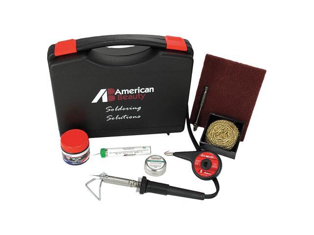 AMERICAN BEAUTY TOOLS PSK50 Soldering Kit,50W,Iron Plated Copper Tip