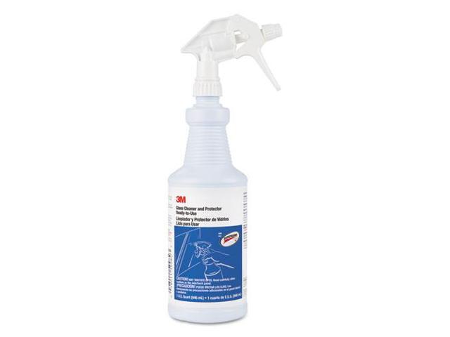 3M - 85788 - Ready-to-Use Glass Cleaner with Scotchgard, Apple, 32 oz Spray Bottle, 12/Ctn