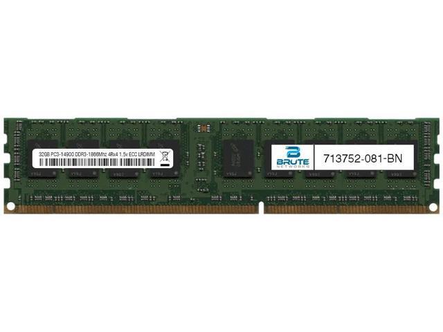 713752-081 - HP Compatible 8GB PC3-12800 DDR3-1600Mhz 2Rx8 1.35v ECC UDIMM