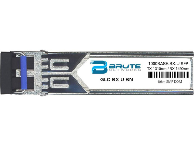 Cisco GLC-BX-U - 1000BASE-BX-U Bi-Directional 10km SMF 1310nm/1490nm SFP (100% Compatible)