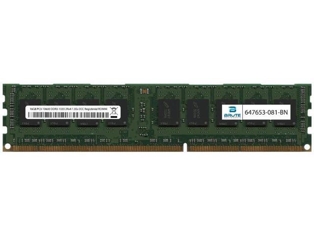 647653-081 - HP Compatible 16GB PC3-10600 DDR3-1333Mhz 2Rx4 1.35v Registered RDIMM