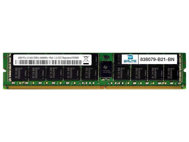 838079-B21 - HP Compatible 8GB PC4-21300 DDR4-2666Mhz 1Rx8 1.2v ECC Registered RDIMM