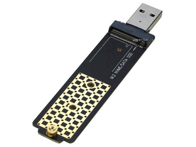 M.2 to USB Adapter, RIITOP M.2 NVME SATA SSD to USB3.1 Gen2 10Gbps, USB to NVME PCIe SSD Reader M Key & B+M Key Max 4TB Support UASP for 2280 2260.