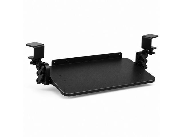 Uncaged Ergonomics KT4 Clamp-On Keyboard Tray - No-Drill Height, Tilt & Slide Adjustment