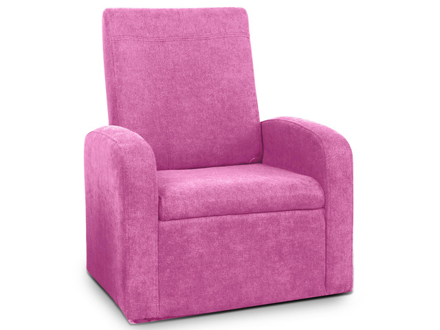 STASH 3-in-1 Kids Chair with Storage, Upholstered Seat and Fold-Down Ottoman