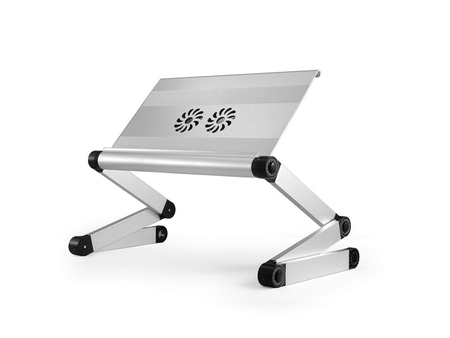 WorkEZ Executive Cooling Laptop Stand & Lap Desk - Dual Fans + 3-Port USB Hub