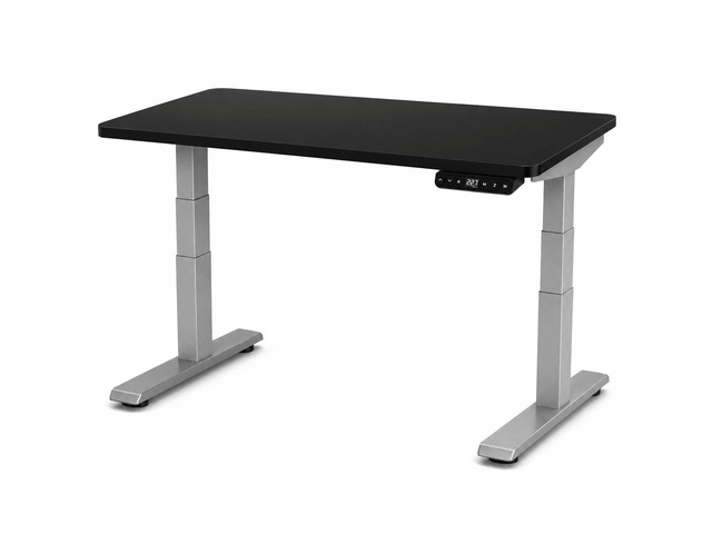 Rise Up 3-stage Dual Motor Electric Standing Desk with Black Bamboo Top
