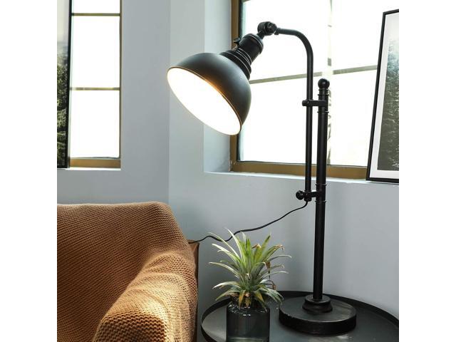 VONLUCE Rustic Desk Lamp Black Adjustable, Industrial Style Metal Task Lamp (25'-29'), Vintage Work Lamp, Farmhouse Reading Lamp in Aged Bronze...
