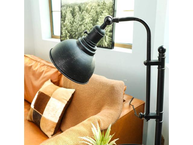 VONLUCE Rustic Desk Lamp Black Adjustable, Industrial Style Metal Task Lamp (25'-29'), Vintage Work Lamp, Farmhouse Reading Lamp in Aged Bronze...