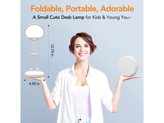 Battery Operated Lamp Rechargeable Lamp Foldable & Portable Light, 8 Brightness Dimmable Cordless Lamp Rechargeable Light Wireless Lamp Mini Lamp,...
