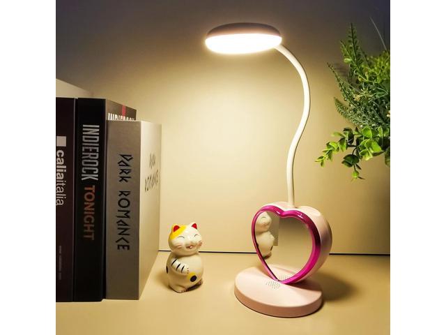 Photos - Chandelier / Lamp NOEL space LED Desk Lamp, Cute Pink Desk Lamp with USB Charging Port/Pen Holder and P 