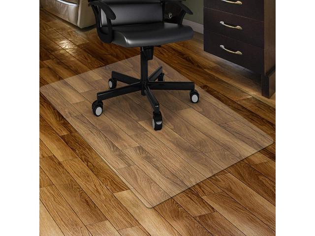 Kuyal Clear Chair mat for Hardwood Floor 30 x 48 inches Transparent Floor Mats Wood/Tile Protection Mat for Office & Home (30' X 48' Rectangle)