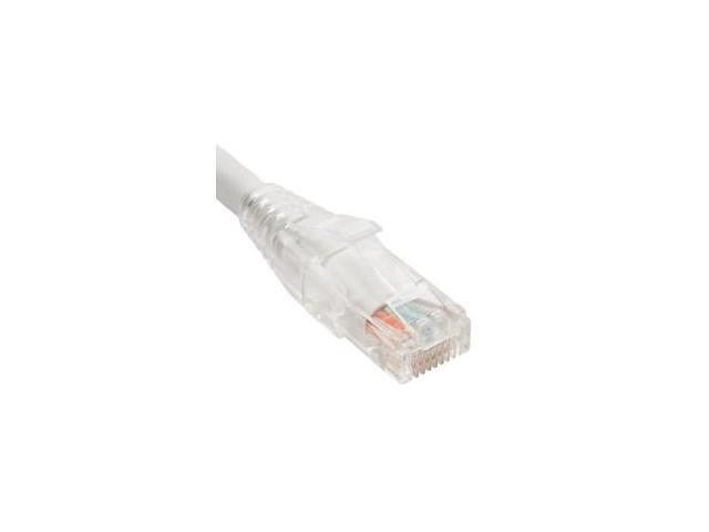 PATCH CORD CAT5e CLEAR BOOT 3' WHITE