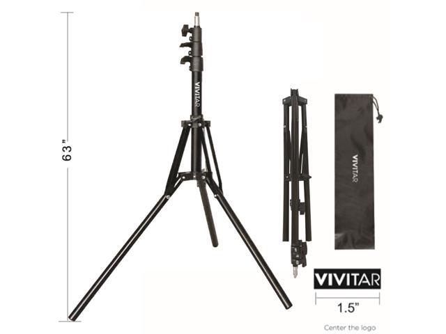 Vivitar Tabletop 63' Adjustable Height Multipurpose Light Stand Solid Locking System with Carrying Case