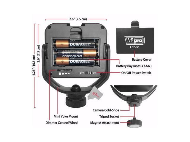 Vidpro LED-50 Photo And Video Led Light