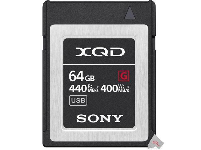 Two Packs Sony 64GB G Series XQD Memory Card
