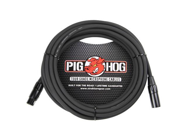 Pig Hog 8mm XLR Microphone Cable Male to Female 10 Ft Fully Balanced Premium Mic Cable - 2 Units