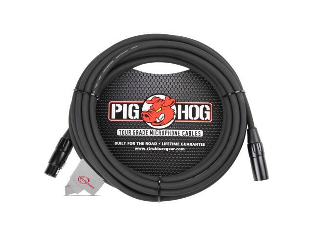 Pig Hog 8mm XLR Microphone Cable Male to Female 20 Ft Fully Balanced Premium Mic Cable - 2 Units