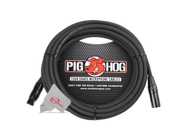 Pig Hog 8mm XLR Microphone Cable Male to Female 30 Ft Fully Balanced Premium Mic Cable - 3 Units