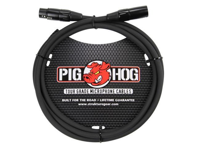 Pig Hog 8mm XLR Microphone Cable Male to Female 6 Ft Fully Balanced Premium Mic Cable - 2 Units