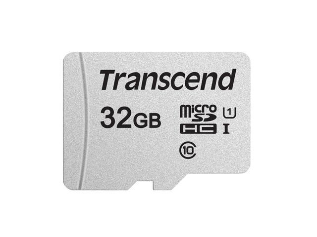 2 Packs Transcend 32GB MicroSD 300s 100MB/s Class 10 Micro SDHC Memory Card with SD Adapter