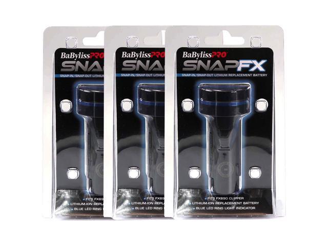 3x BaByliss Pro SNAPFX Replacement Battery Fits FX890 Clipper FXBPC