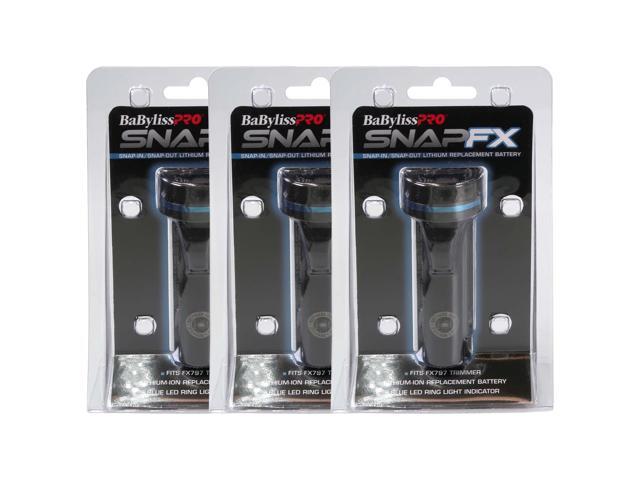 3x BaByliss Pro SNAPFX Replacement Battery Fits FX797 Trimmer #FXBPT